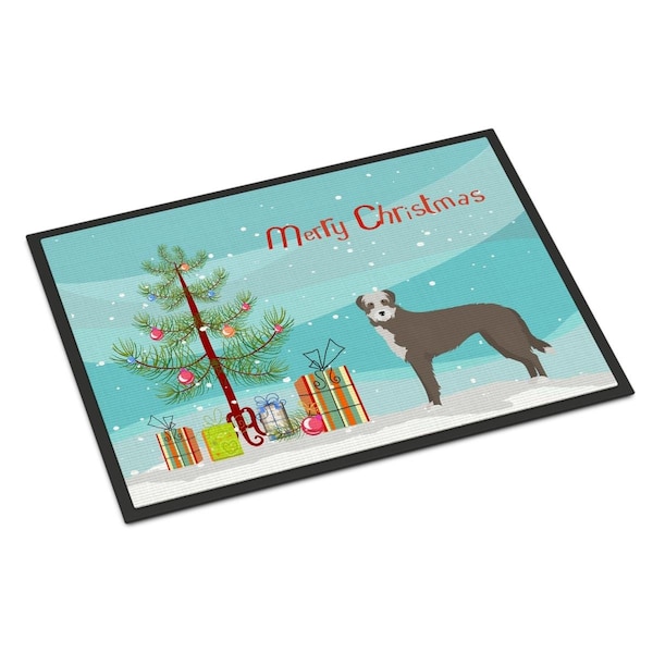 Carolines Treasures 24 x 36 in. Lurcher No.1 Christmas Tree Indoor or Outdoor Mat CK3850JMAT - main